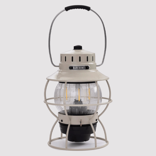 Railroad Lantern Vintage White