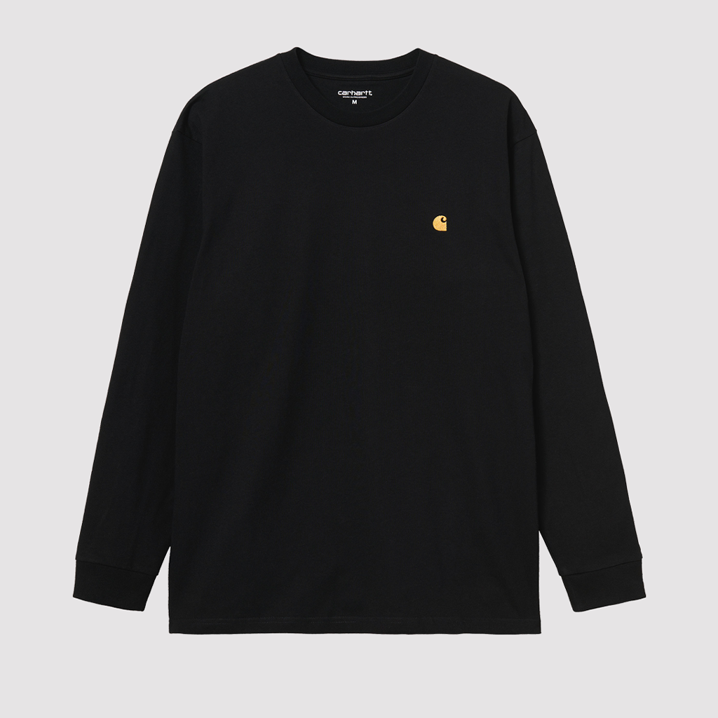 L/S Chase T-Shirt Black / Gold