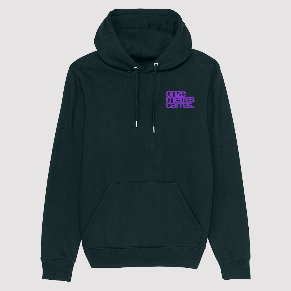 Hoodie Black Spider Violet