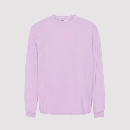 Oversized Organic LS T-Shirt Soft Lavender