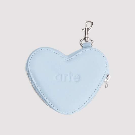 Albers Coin Wallet Heart Light Blue
