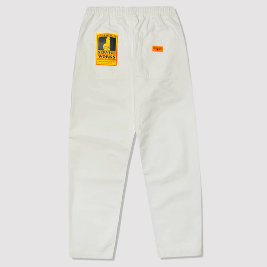 Classic Canvas chef Pants Off White
