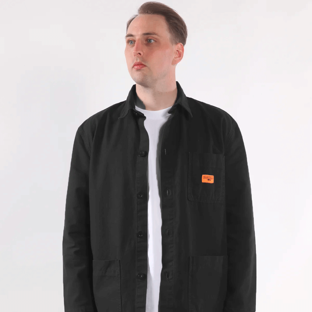 Canvas Coverall Jacket Black
