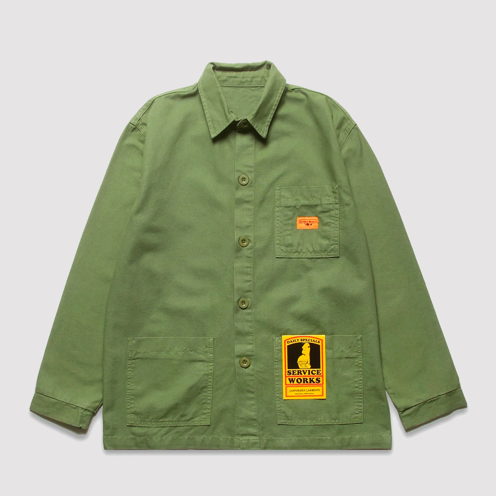 Canvas Coverall Jacket Olive