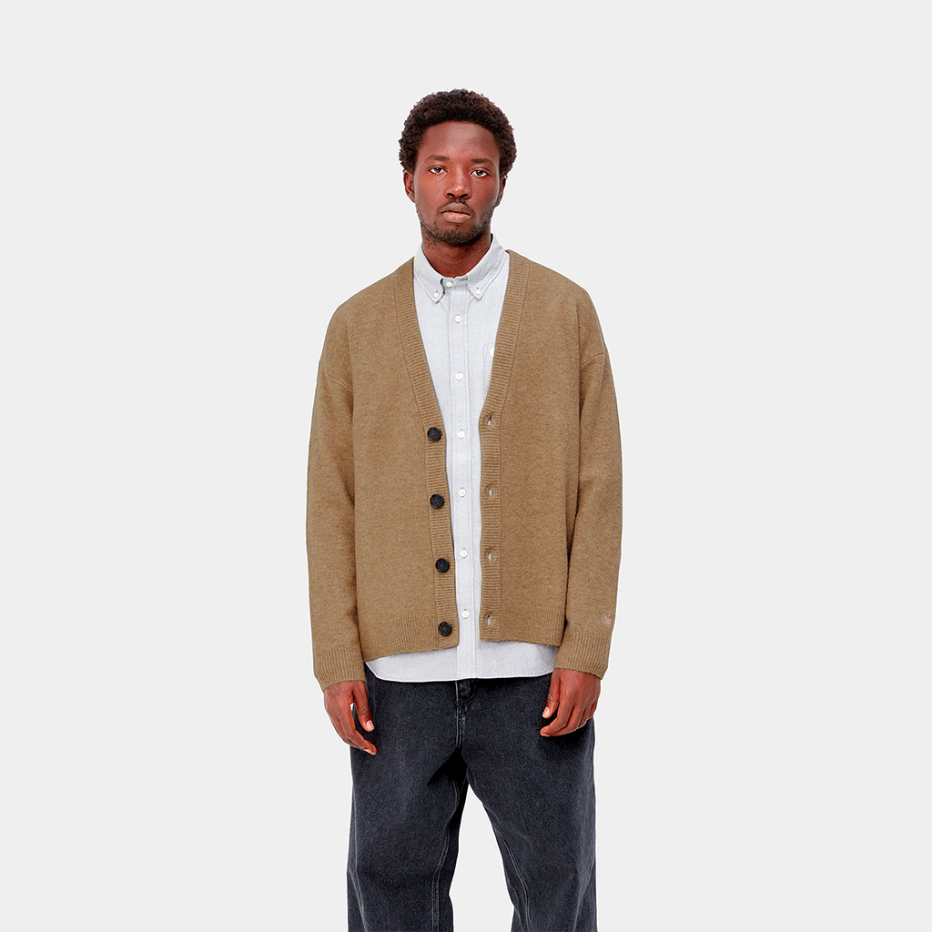 Albion Cardigan Jasper Heather