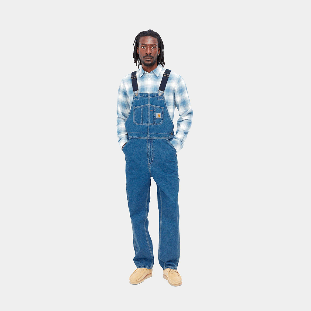 Bib Overall Blue Stone Washed