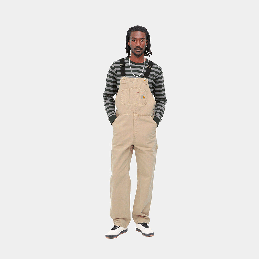 Bib Overall Dusty H Brown Faded