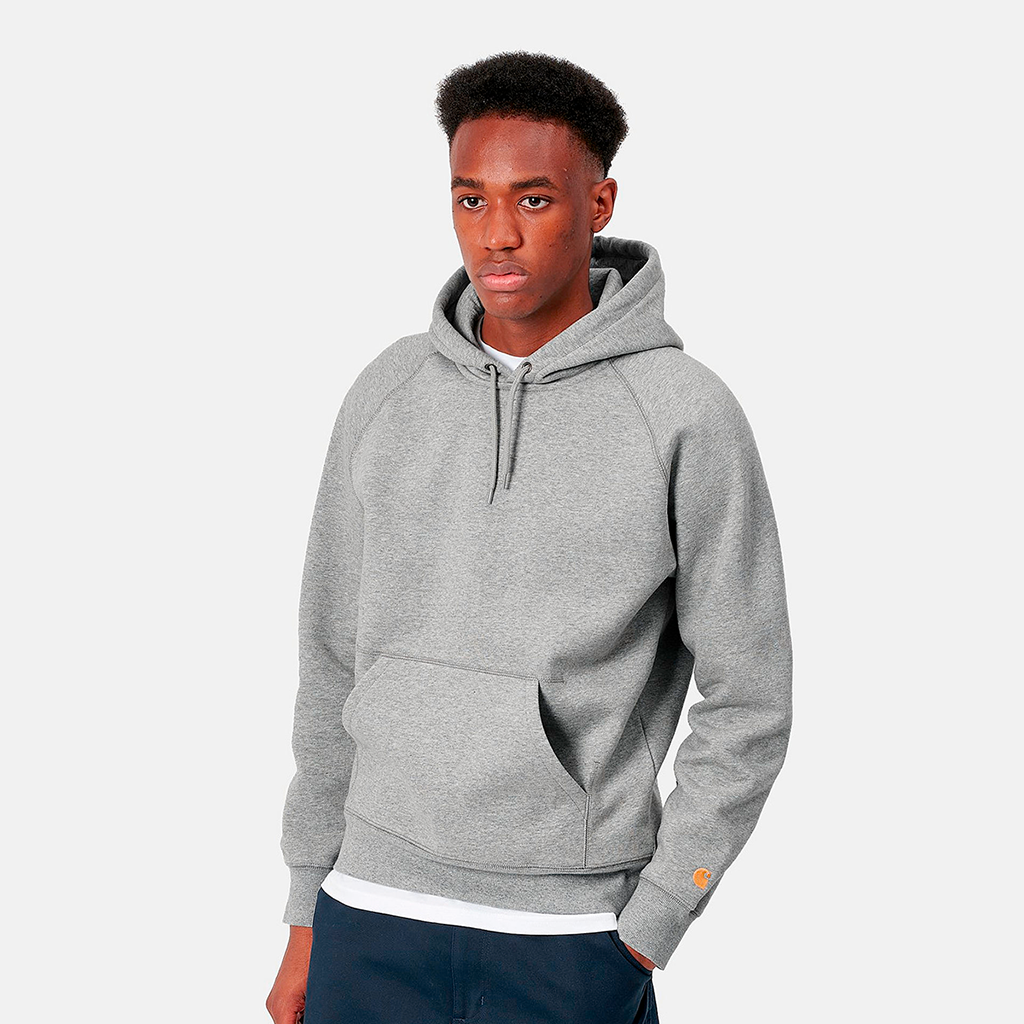 Hooded Chase Sweat Grey Heather / Gold