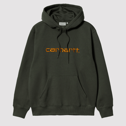 Hooded Carhartt Sweat Boxwood / Ochre