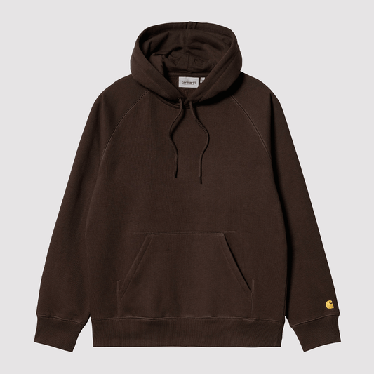 Hooded Chase Sweat Dark Umber / Gold