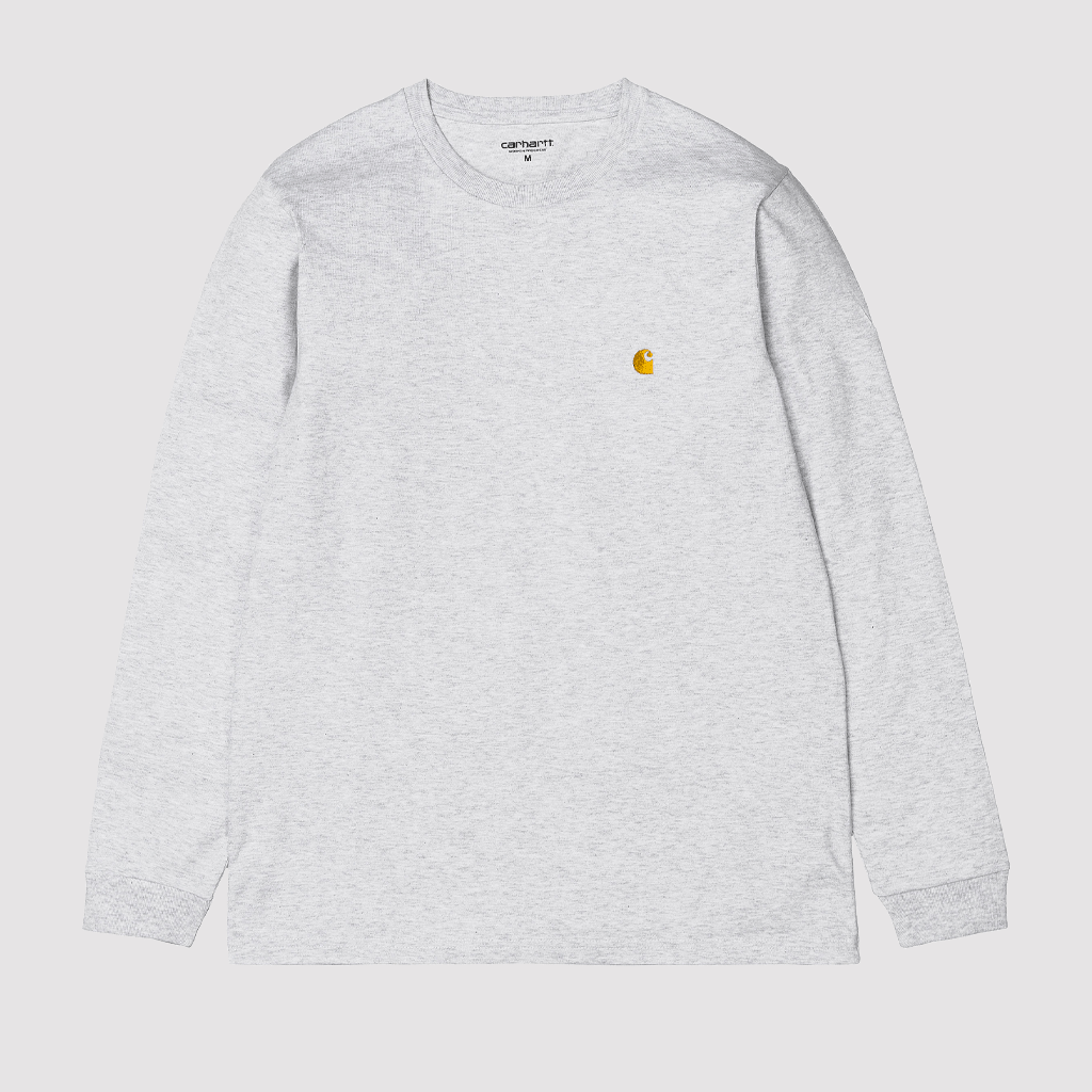 L/S Chase T-Shirt Ash Heather / Gold