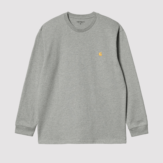 L/S Chase T-Shirt Grey Heather / Gold
