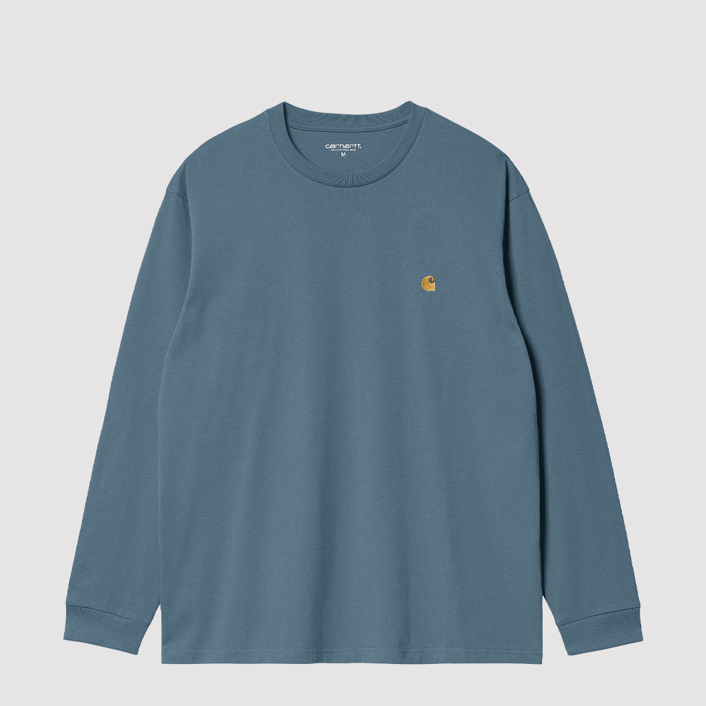 L/S Chase T-Shirt Storm Blue / Gold