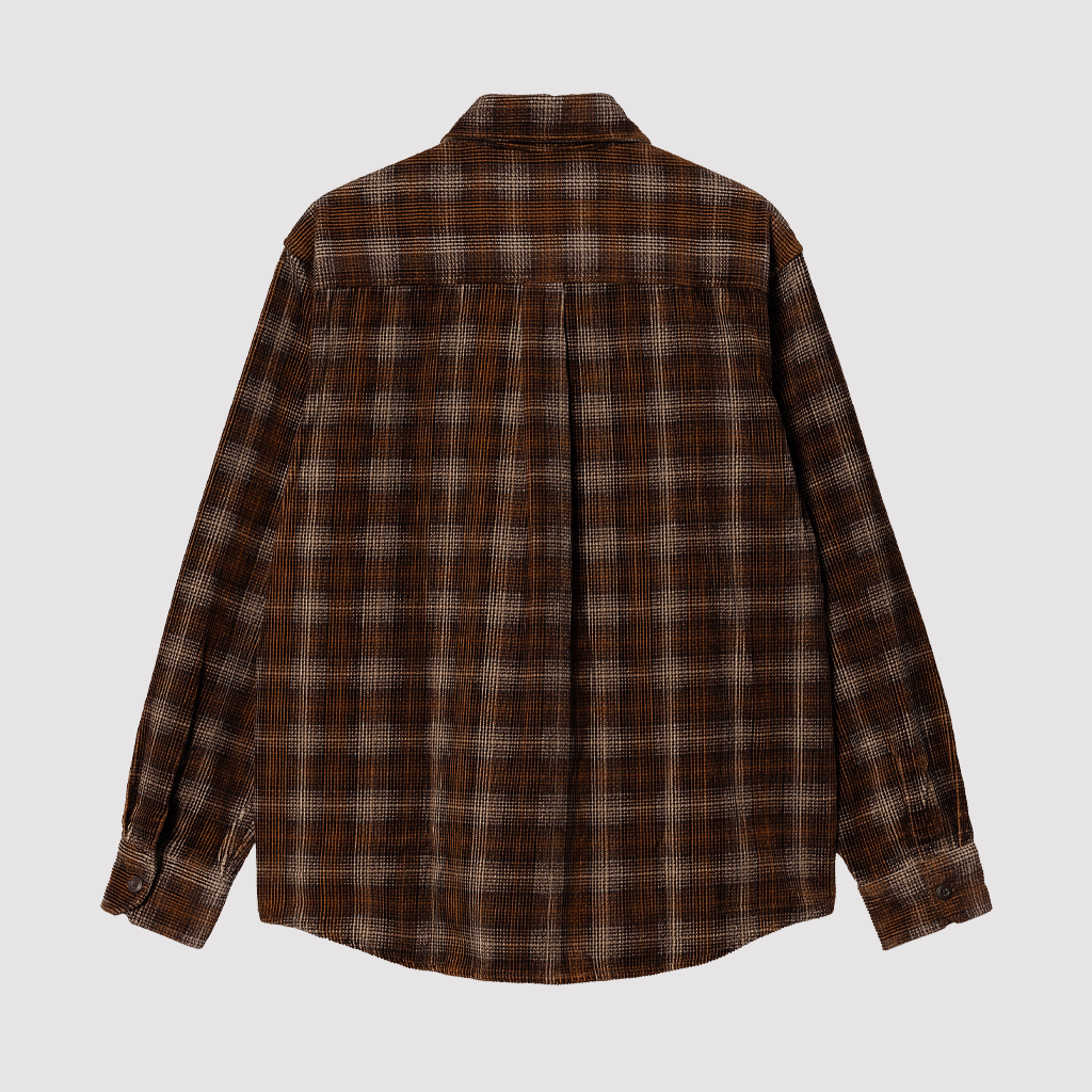 L/S Flint Shirt Wiley Check Hamilton Brown Rinsed