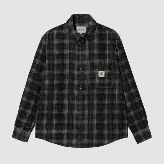 L/S Flint Shirt Wiley Check Vulcan Rinsed