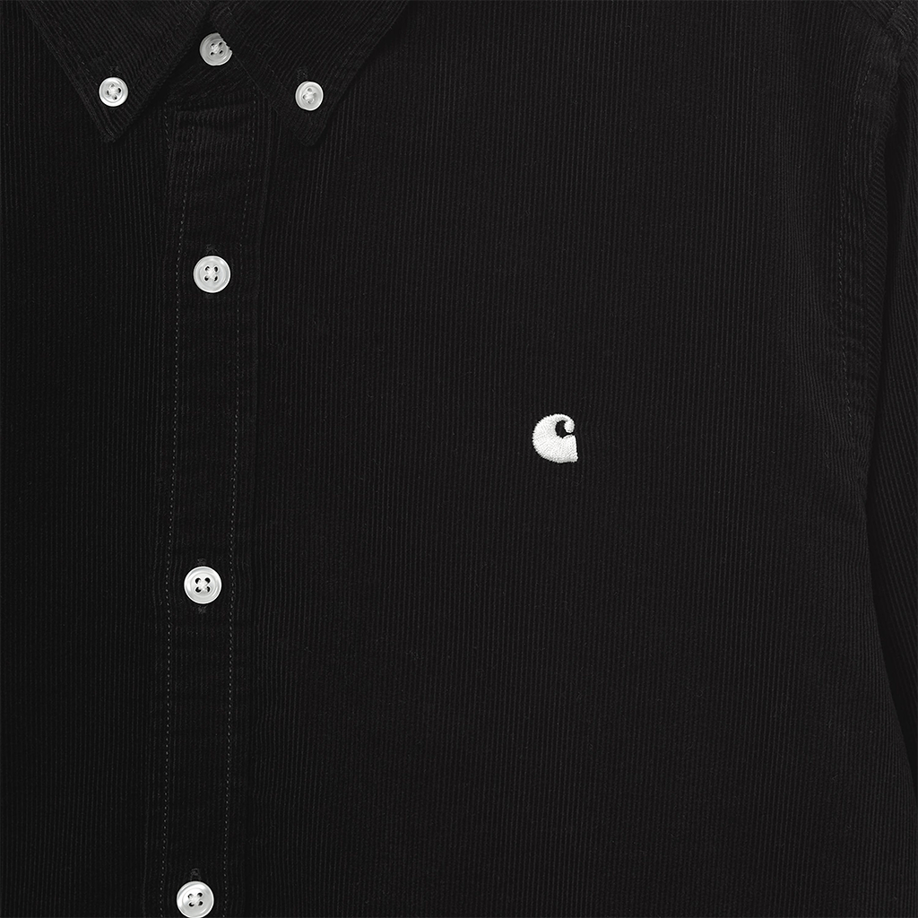 L/S Madison Cord Shirt Black / Wax