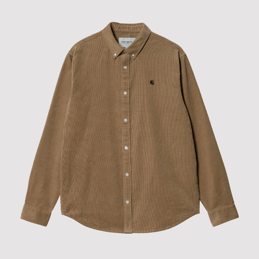 L/S Madison Fine Cord Shirt Buffalo / Black