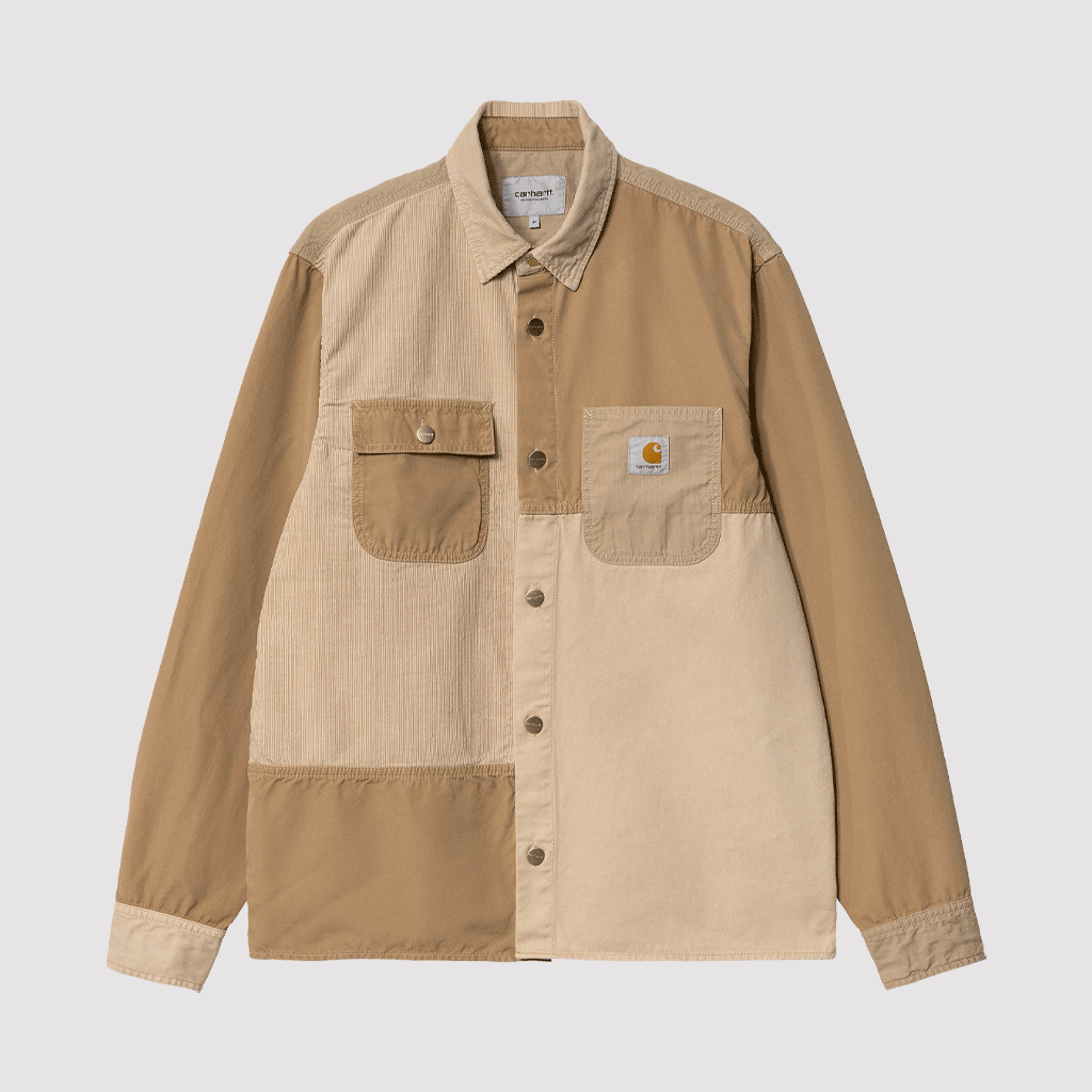 L/S Medley Shirt Dusty H Brown Garment Dyed
