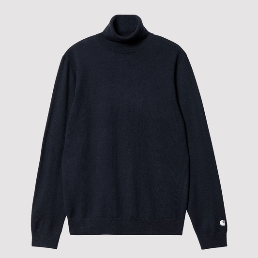 Madison Turtleneck Sweater Dark Navy / Wax