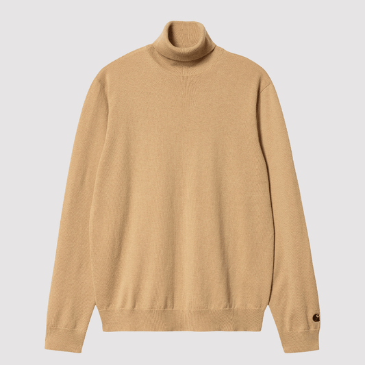 Madison Turtleneck Sweater Dusty Hamilton Brown