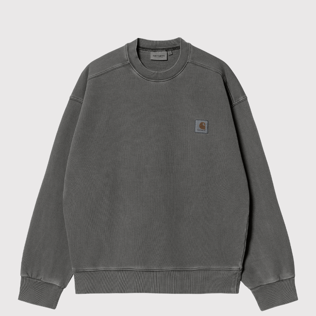 Nelson Sweat Black Garment Dyed