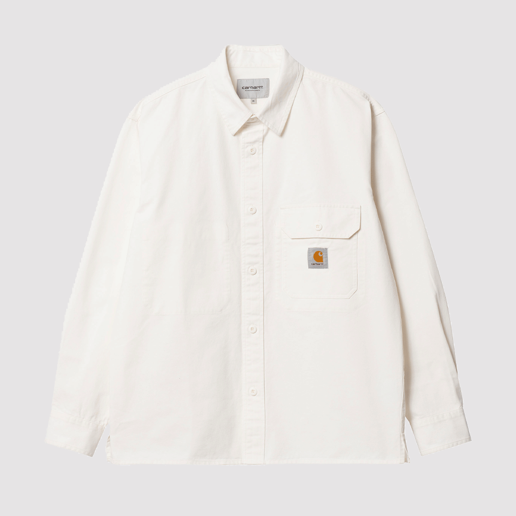 Reno Shirt Jacket Off-White Garment Dyed