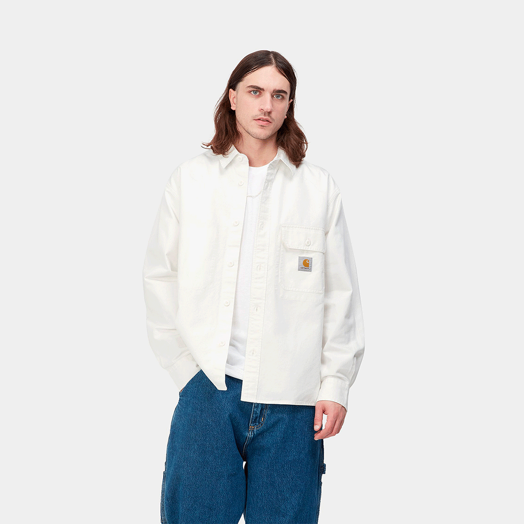 Reno Shirt Jacket Off-White Garment Dyed