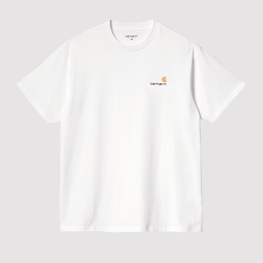 S/S American Script T-Shirt White