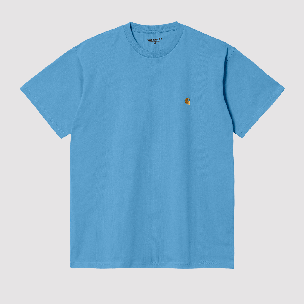 S/S Chase T-Shirt Piscine / Gold