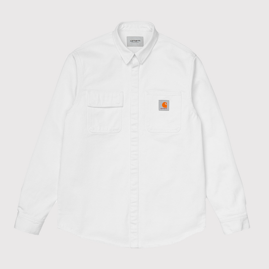 Salinac Shirt Jacket Denim White