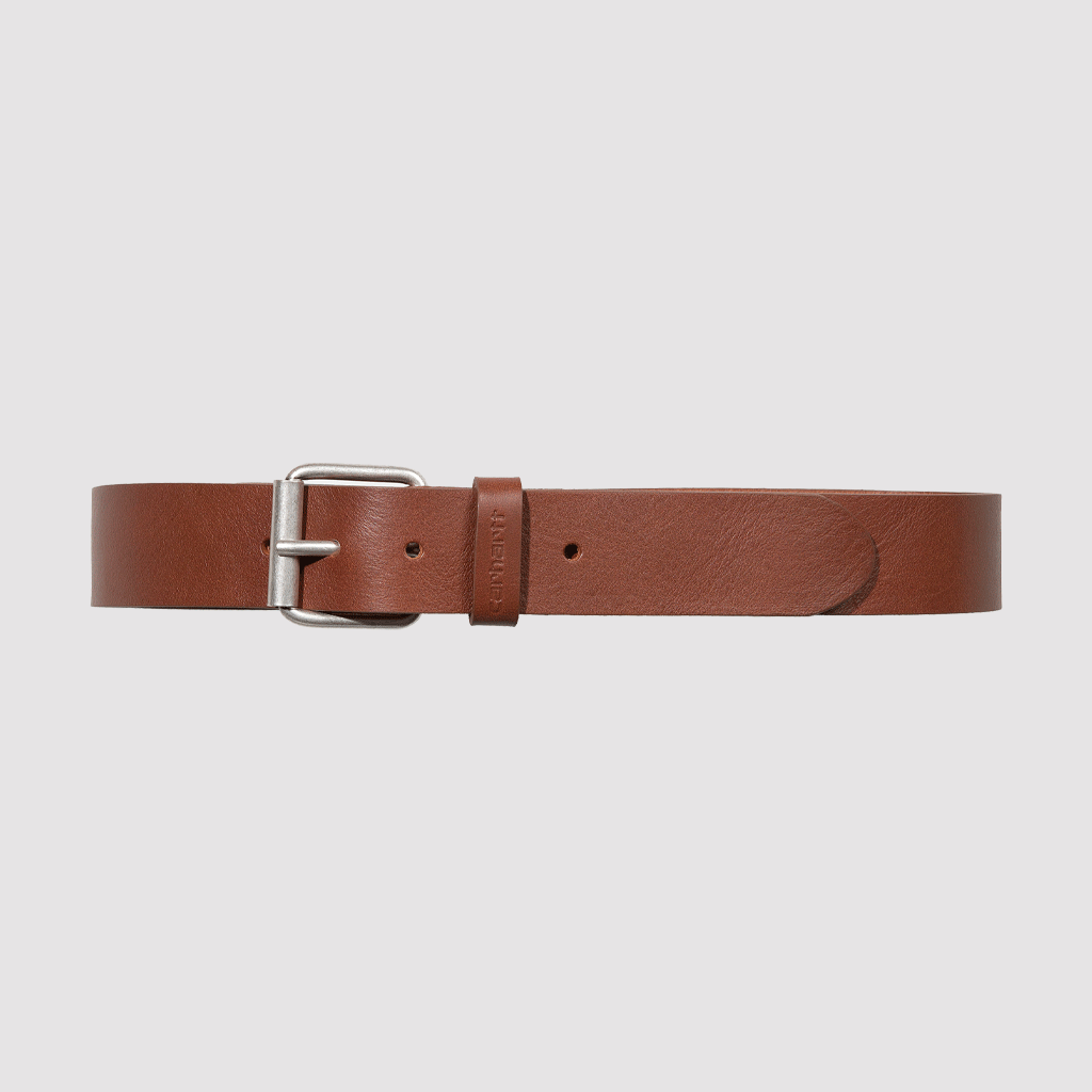 Script Belt Leather Cognac / Silver