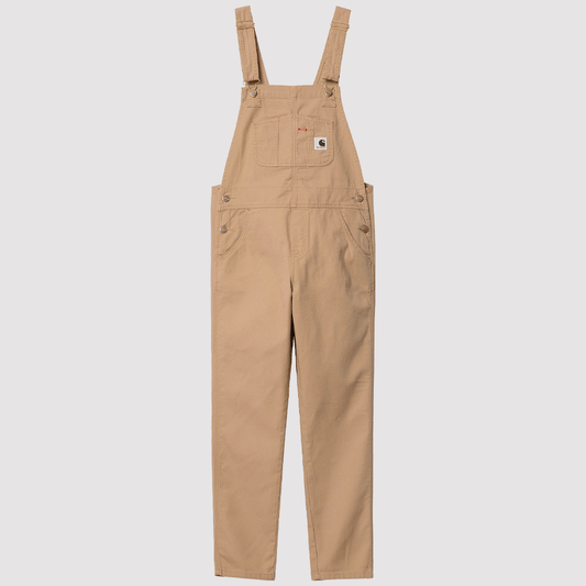 W' Bib Overall Dusty H Brown rinsed