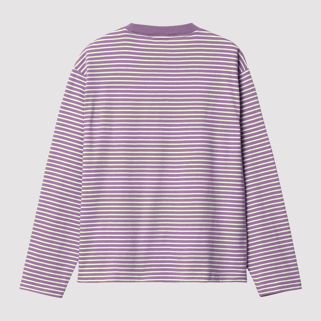W' L/S Coleen T-Shirt Stripe Violanda / White
