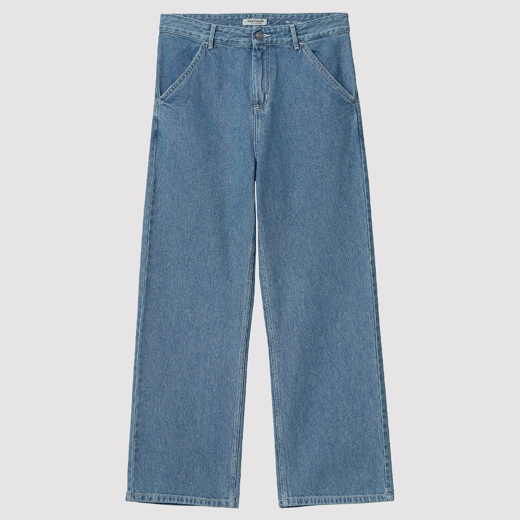 W' Simple Pant Blue Heavy Stone Washed